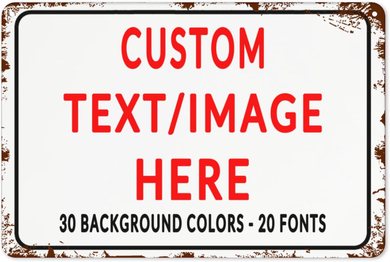 Custom Signs Personalized Outdoor and Indoor Sign. Customized No Trespassing Signs, Custom Personalized Delivery Signs for Home or Office 8x12