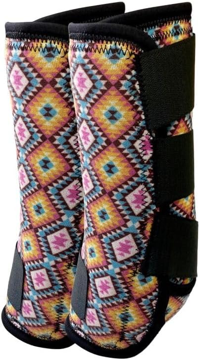 Showman Daybreak Aztec Elite Equine Sport Medicine Boots