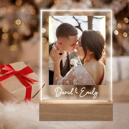 Miniatura 2 de ShineSand Placa personalizada de Spotify con imagen, placa de música acrílica personalizada con foto, regalos personalizados para novio, novia,