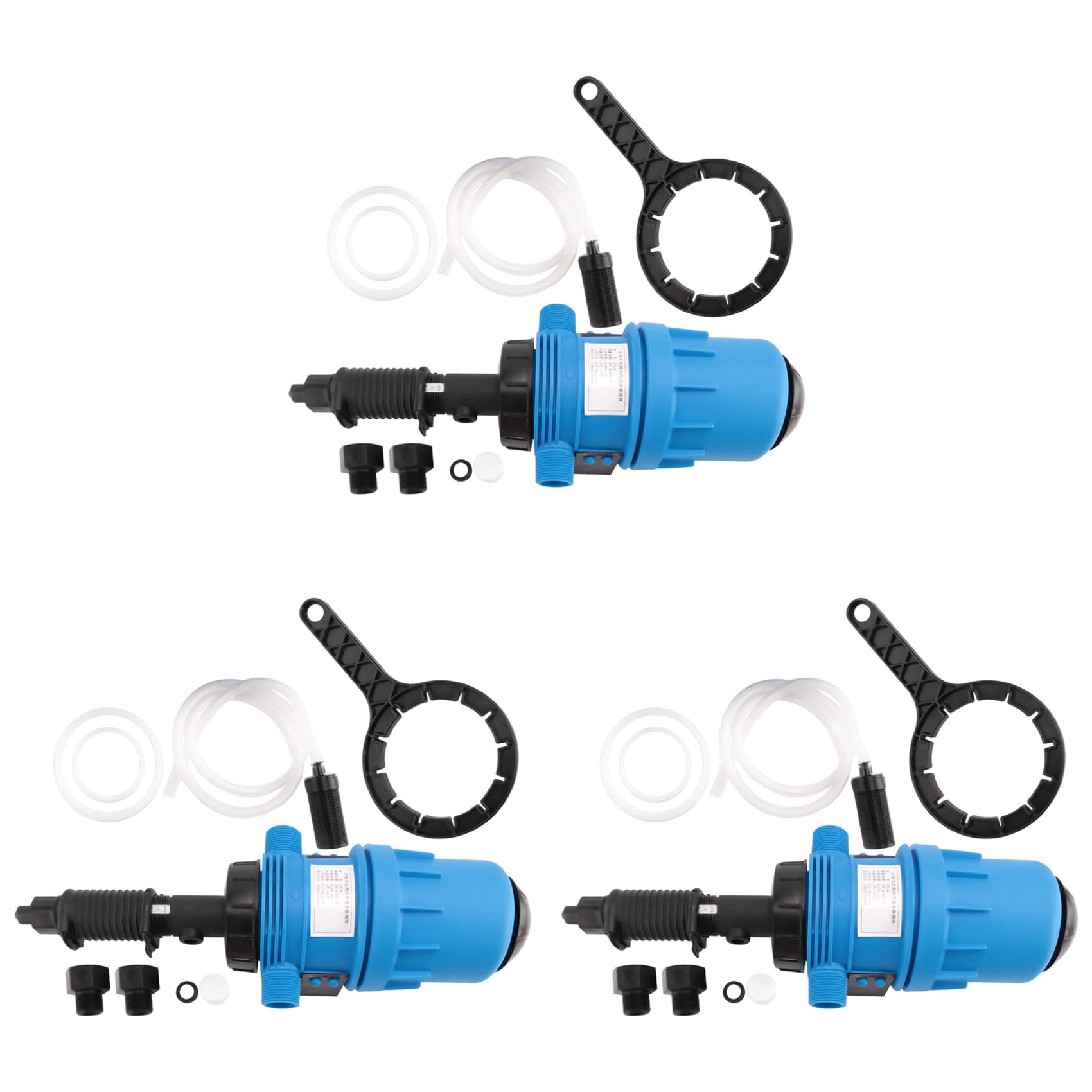 Jnchdghwa Blue 3X Pump Water Powered Dosing Mix Chemical Injector Proportioning Dispenser Liquid Mixer Livestock