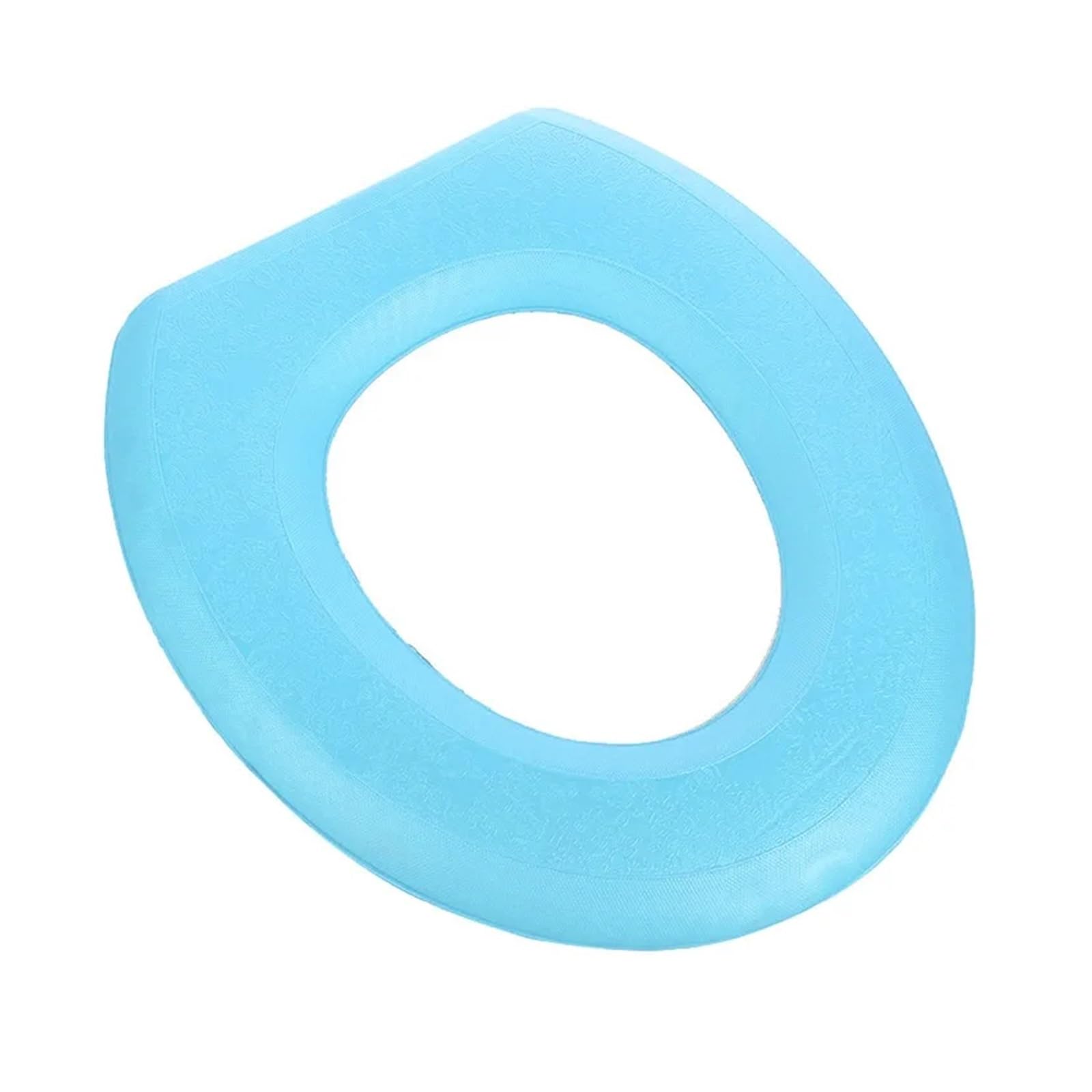 MZSKLW Padded Toilet Seat Waterpoof Soft Toilet Seat Cover Bathroom Washable Closestool Mat Pad Cushion O-shape seat Bidet Accessories(White Double wheels)