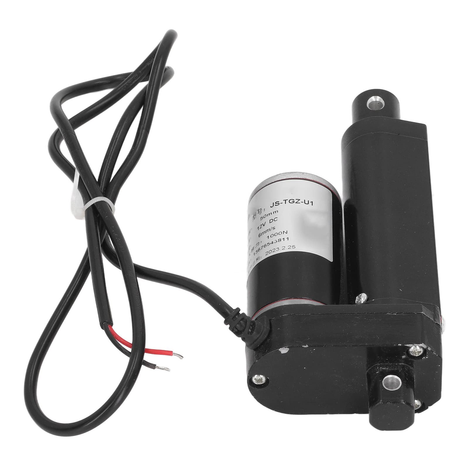 FTVOGUE Siłownik Elektryczny Siłownik Liniowy 12 V, Silnik z przekładnią metalową Mały Liniowy 1000 N Skok 50 Mm z Pilotem Zdalnego Sterowania do Automatyzacji Urządzenie do Otwierania Drzwi