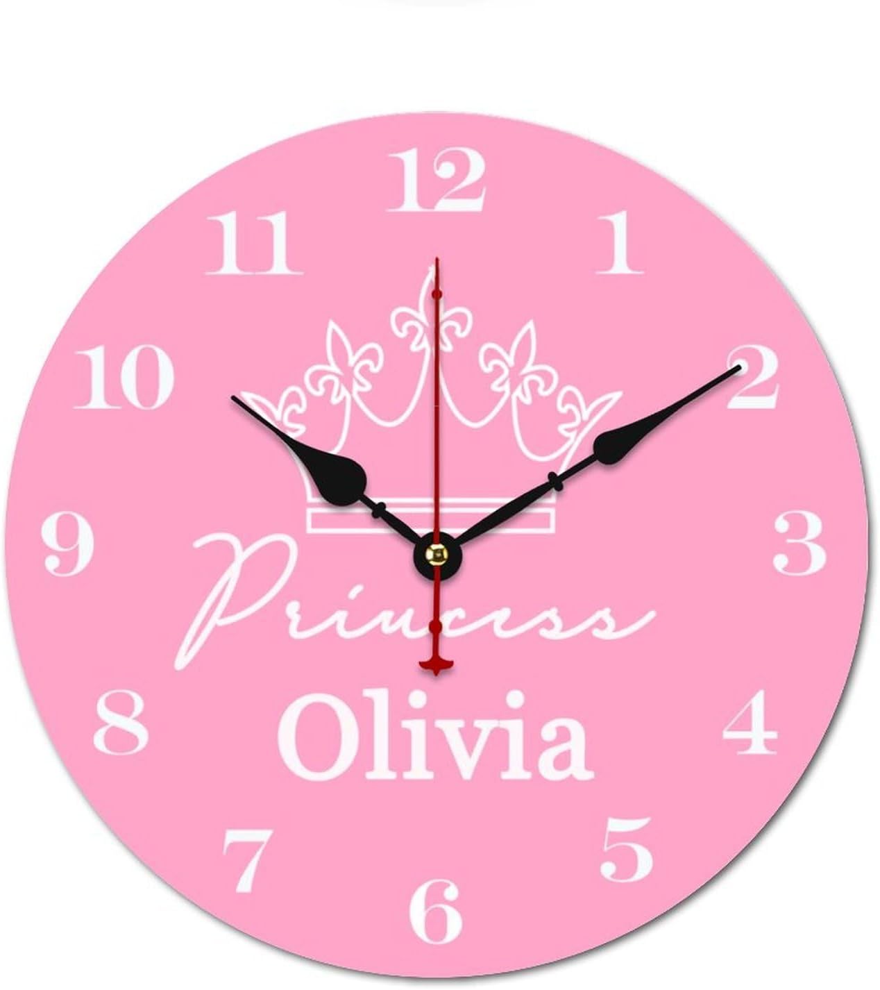 14 Inch Custom Sports Ball Wall Clocks Personalized Name for Kids Boys Bedrooms,Sport Theme Blue Wall Clock Battery Operated Silent Non Ticking for Nursery Children Room Decor Birthday Gifts