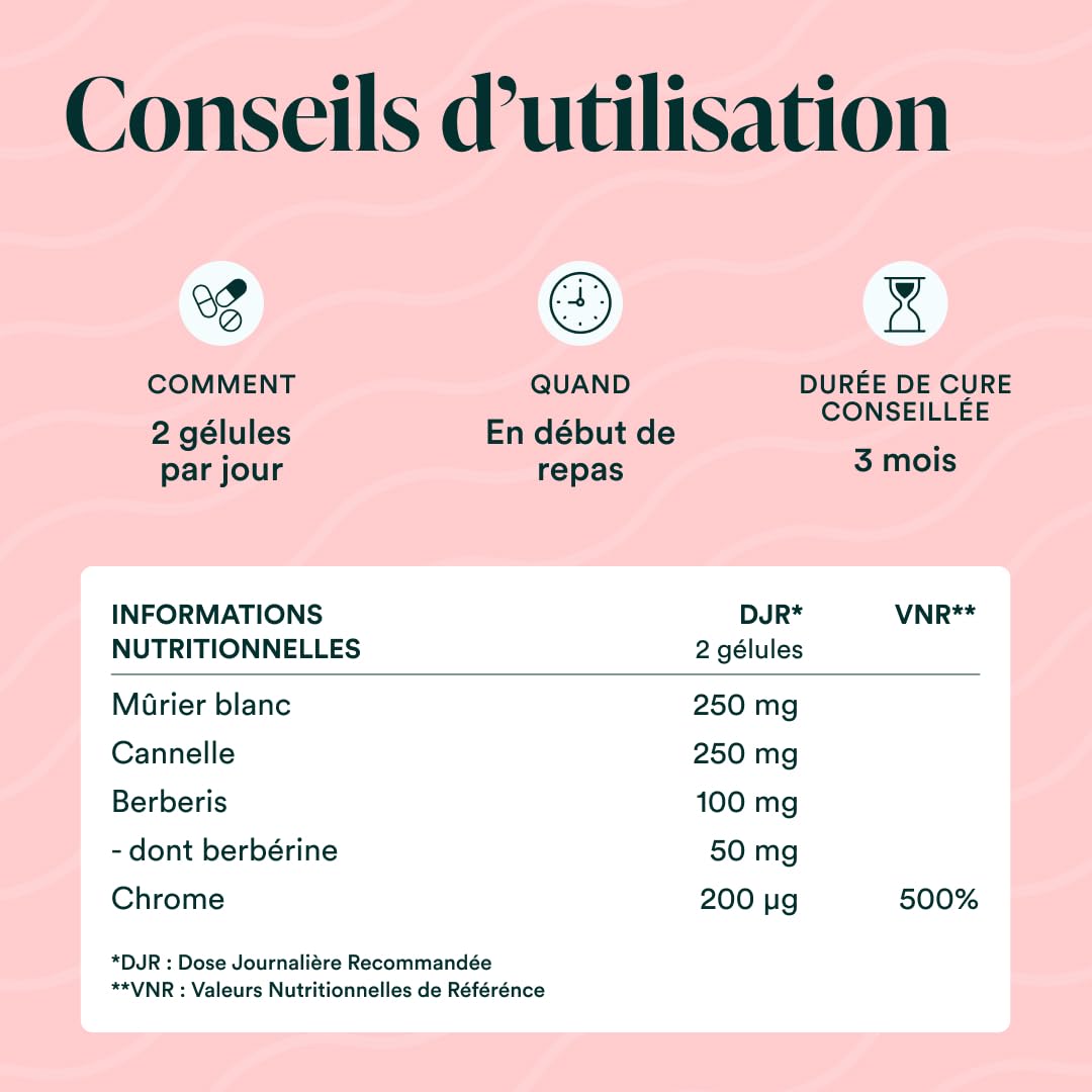 NOVOMA Formule Glycémie 200 µg de Chrome, Complexe avec Reducose® et Chrome CrPix®, Équilibre Métabolique et Gestion du Poids, Cure de 1 mois, Fabriqué en France