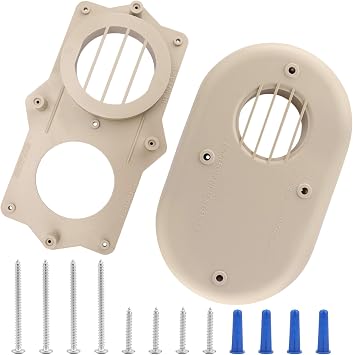 SP20286 Beige 3-Inch concentric Vent Termination Kit Replacement for Rheem Water Heater & Furnace Horizontal Vent Termination Kit