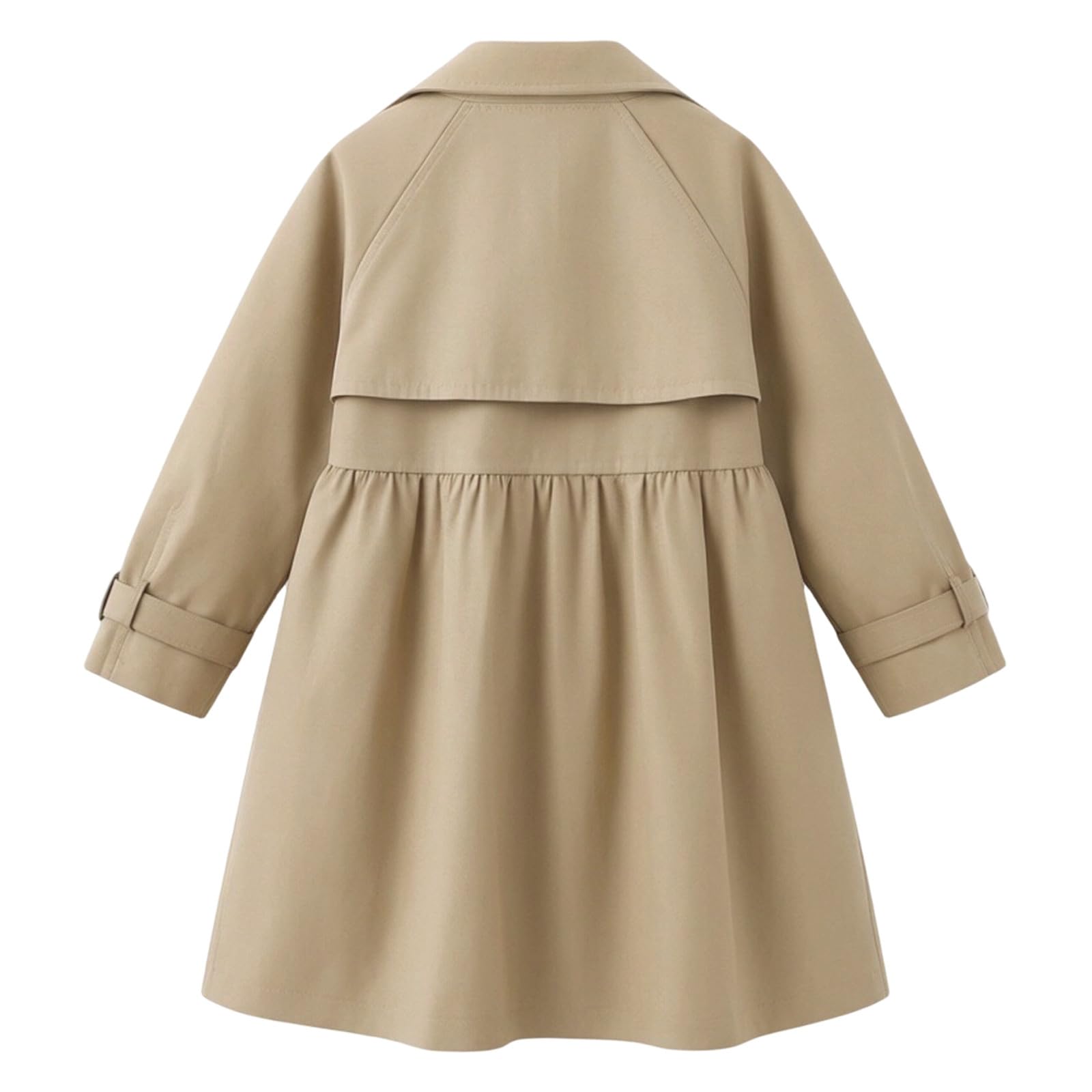 Cappotto britannico senza tempo per bambine delle elementari – Un capospalla classico per avventure quotidiane all'insegna del gioco.
