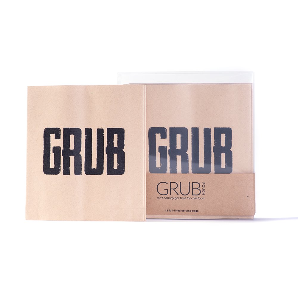Boston International Eat Drink Host Grub Paper Foil-Lined Serving Bags, 6