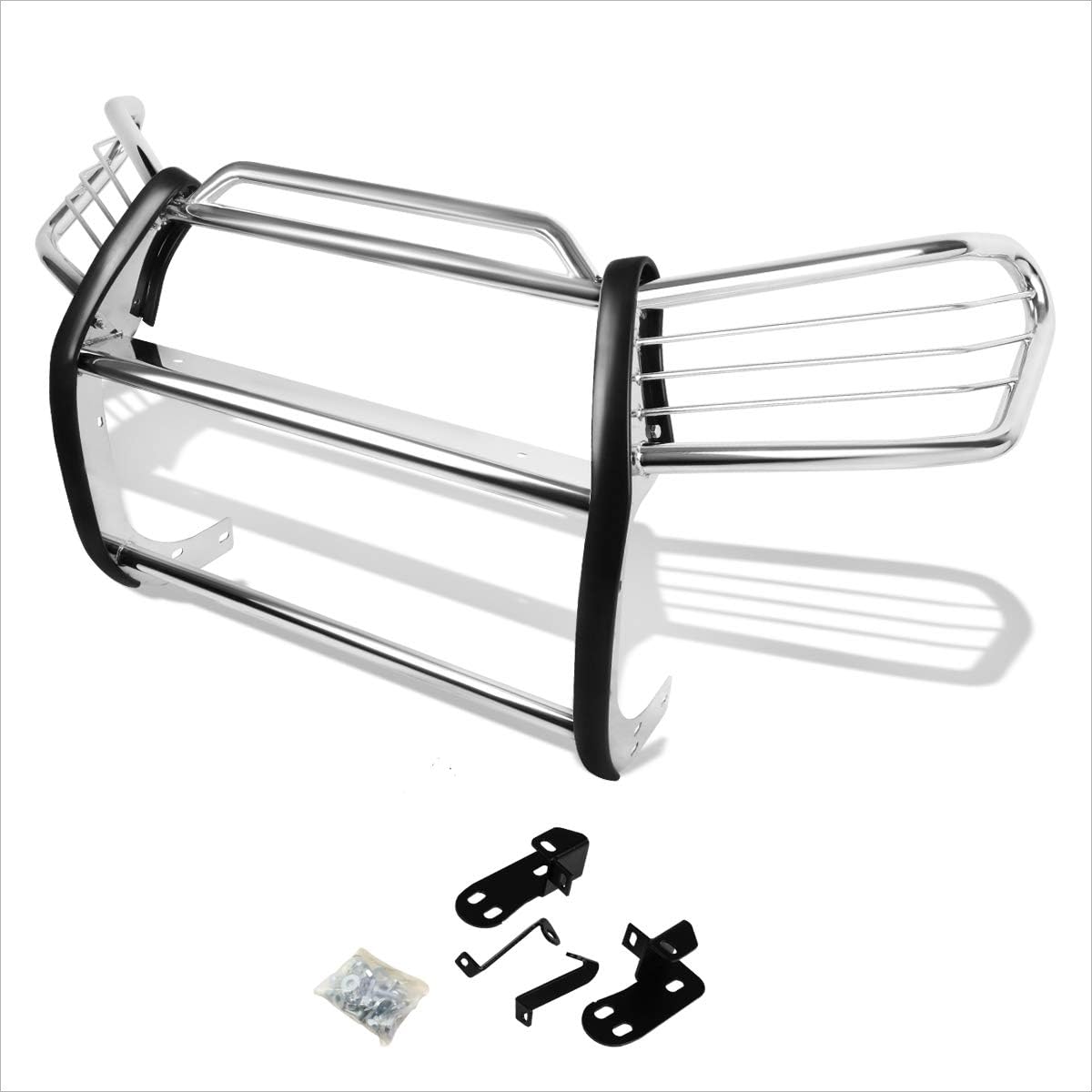 Compatible with Rav4 XA20 SUV 2001-2005 Stainless Steel Front Bumper Brush Grille Guard,Chrome