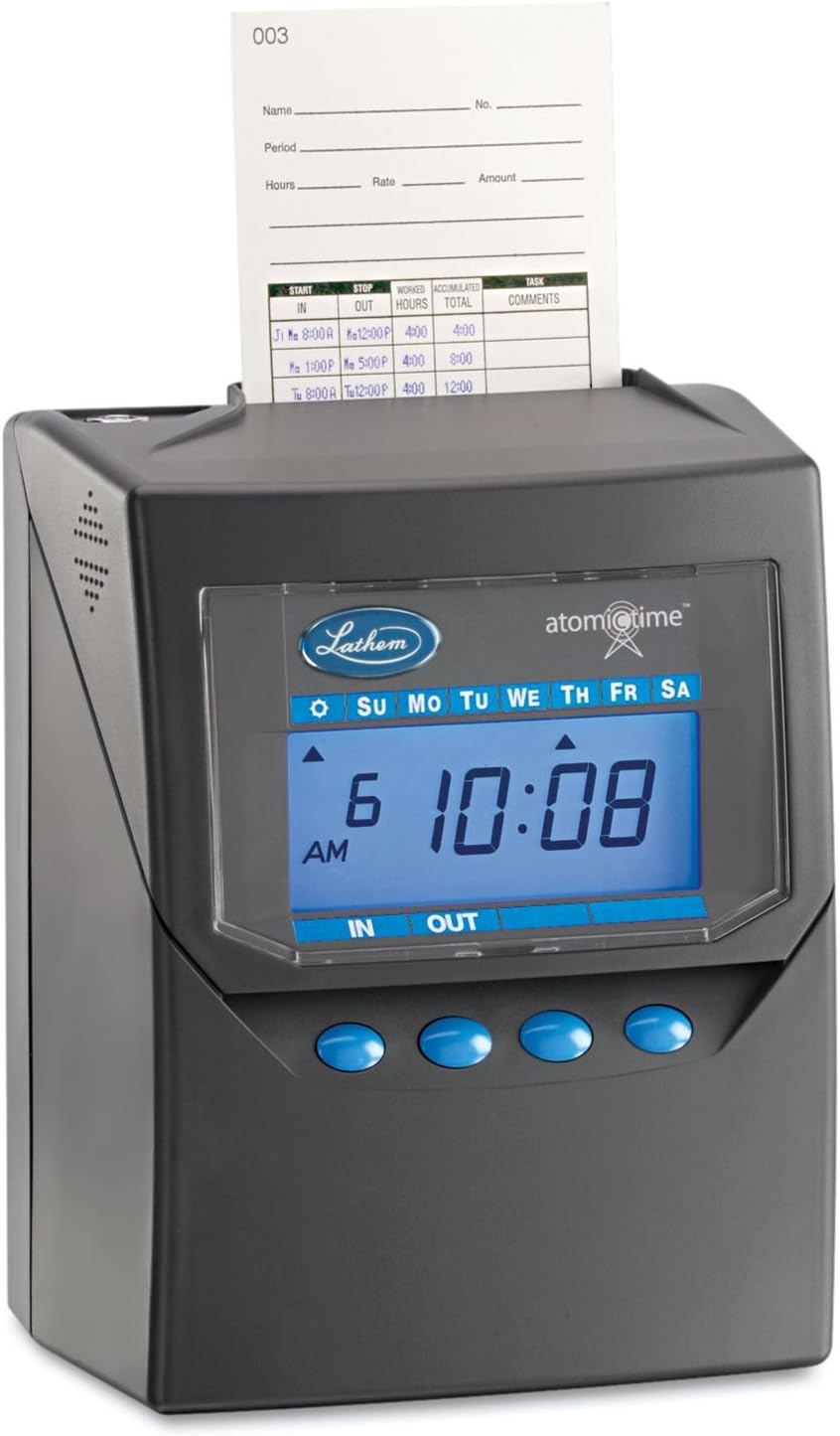 Lathem Time 7500E Totalizing Time Recorder Amazon.ca Office Products