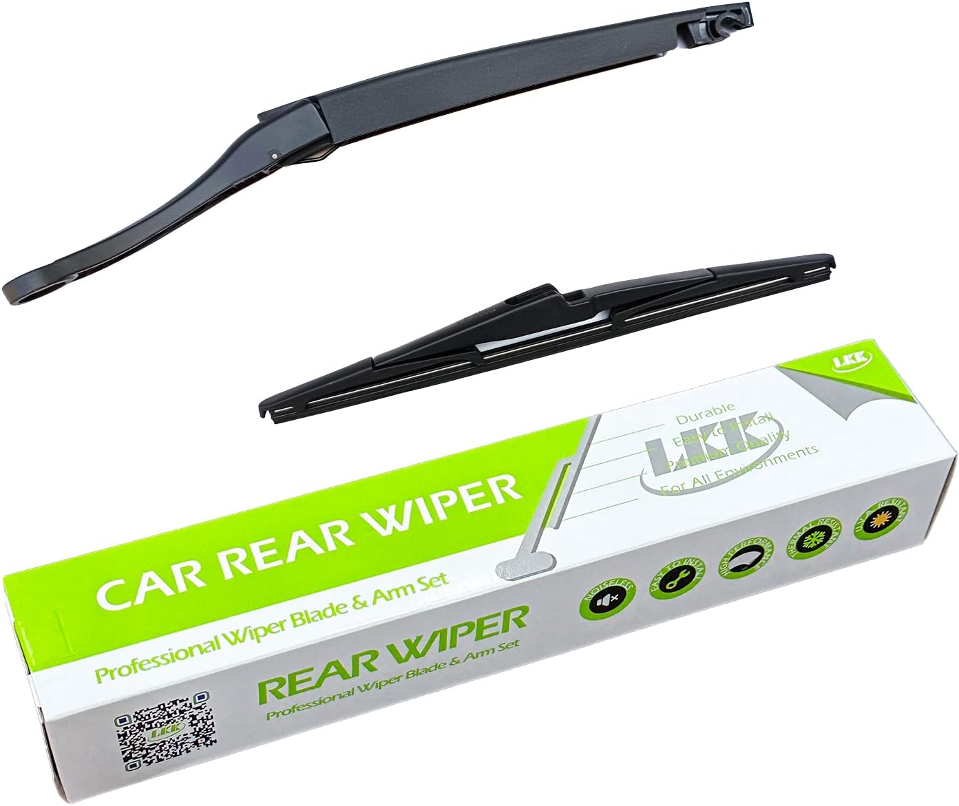 LKK Rear Windshield Wiper Arm Blade Assembly Kit Compatible with Kia Carnival 2022-2024 Rear Wiper Set
