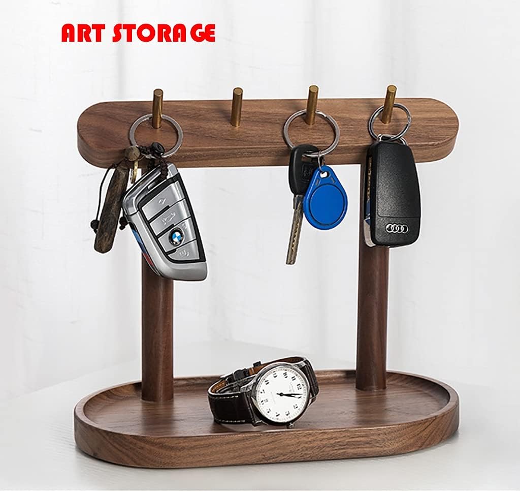 Stylish Jewelry Organizer & Key Rack - Entryway Hanging Storage Stand, Elegant Jewelry Display Tray, Home Décor Key Holder Frame, Porch Accessories (Color: Style 2) image 3