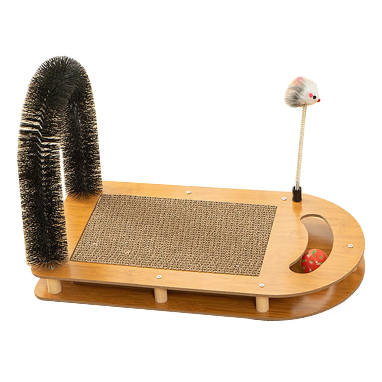 Toyvian Griffoir pour Chats Et Chatons Jouet Circuit à Balles Tapis Résistant à Usure Pratique Et Ludique pour Chats