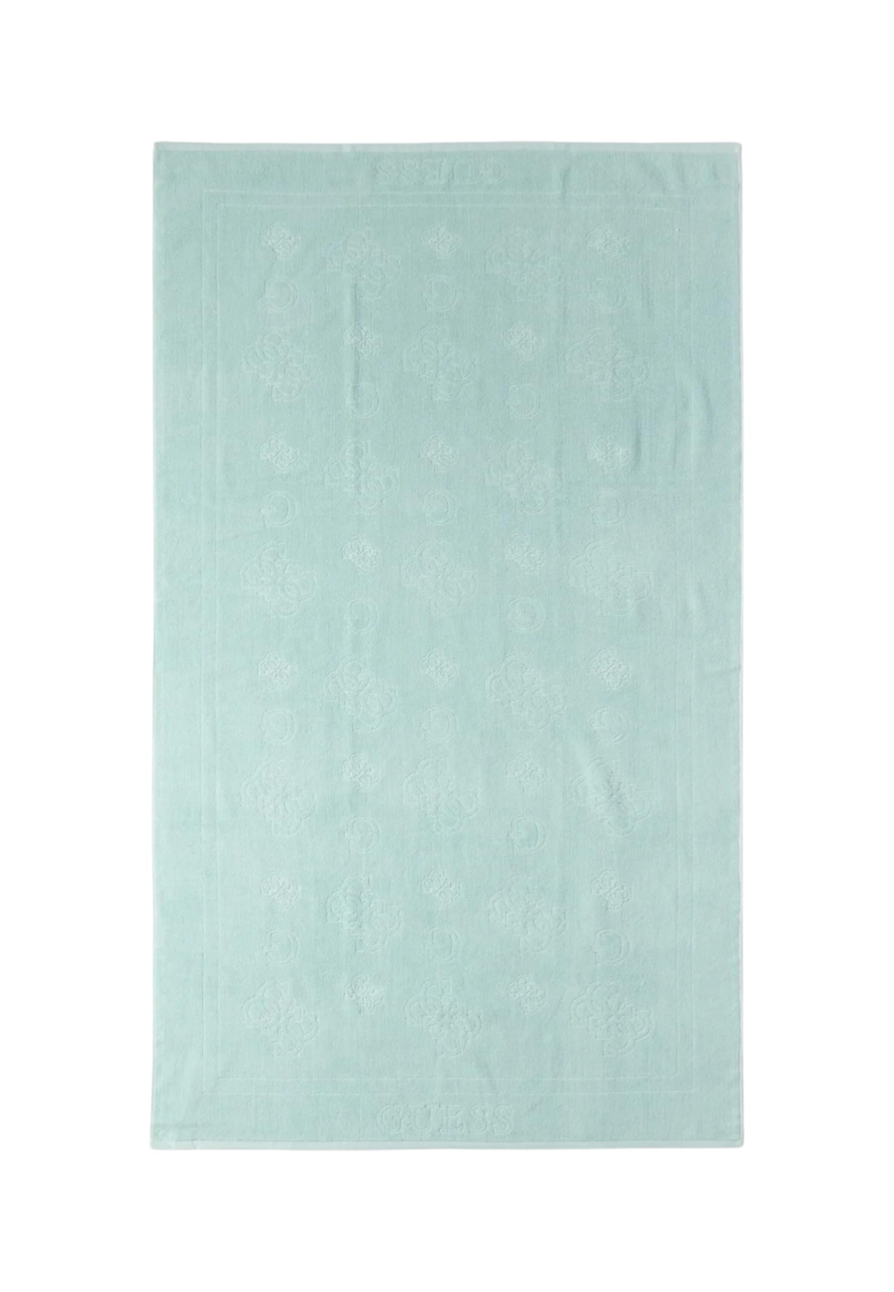 GUESS Toalla de playa 4G con logotipo, menta, 100% algodón, 180 x 100 cm