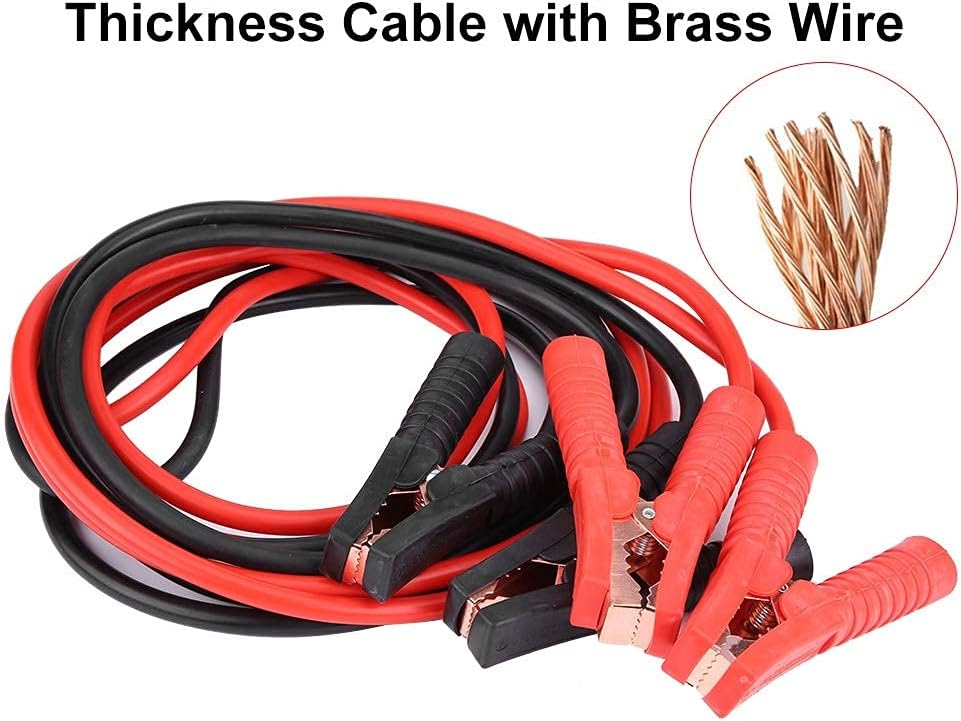 KIMISS 1 Pair of 12V Car Power Booster Cable Emergency Battery Jumping Cables Battery Line(4M/2000A)/Booster Cables