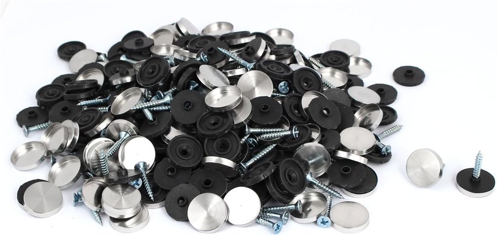 Bathroom Door Quality Parts Table Round Stainless Steel Mirror Screw Cap Nail 20mm Dia 200pcs Model:38as221qo260