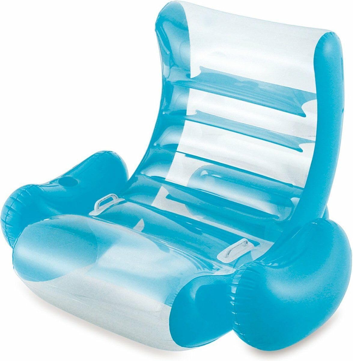 Summer Waves Colchoneta para Piscina, Tumbona para Adultos Hinchable, Flotador para Adultos, Hamaca de Agua, Colchoneta Playa Sillon Acuático