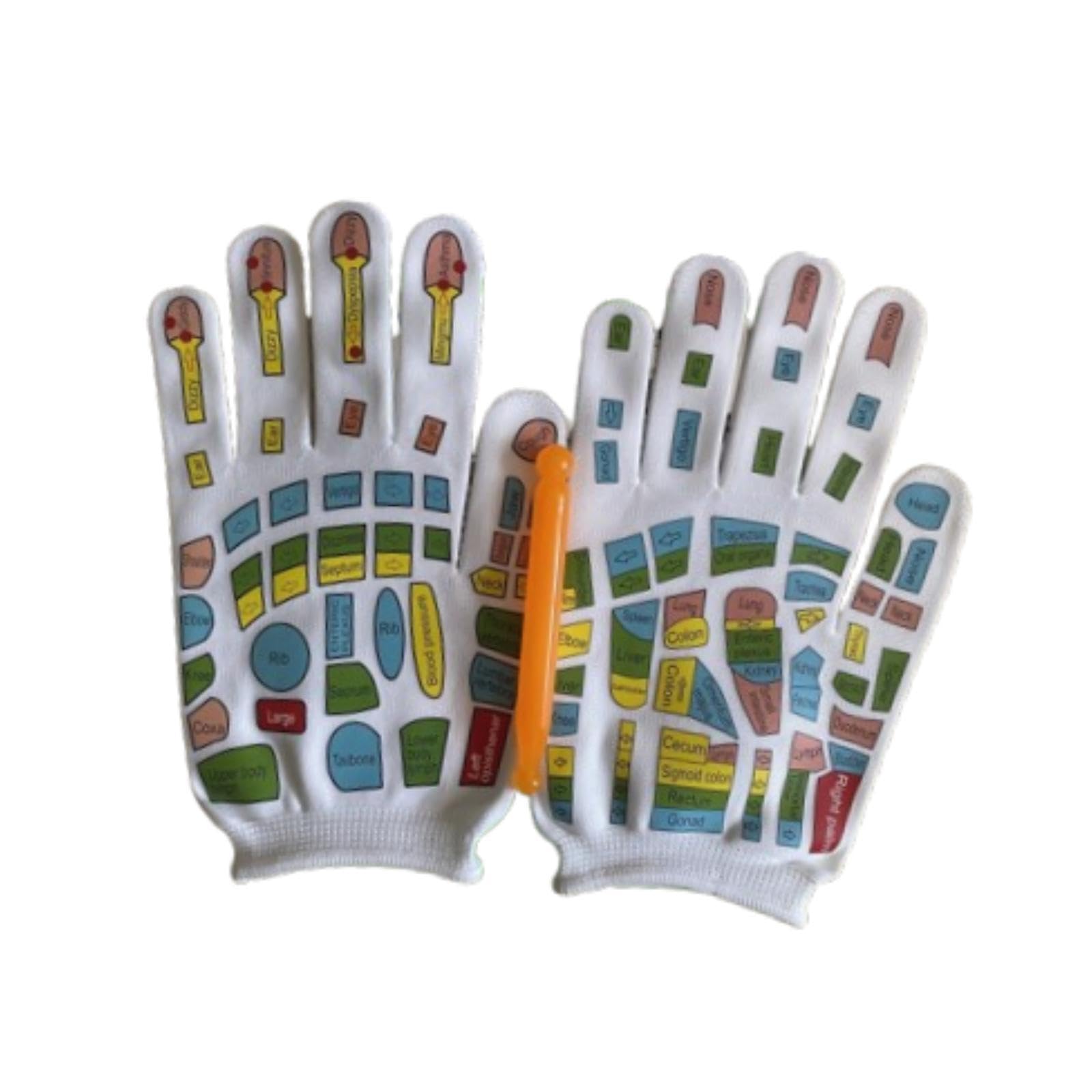 LOOM TREE® Reflexology Gloves Breathable Hand Massage Mittens For Friends Elders Adults 21Cm | Womens Accessories | Gloves & Mittens-image-48