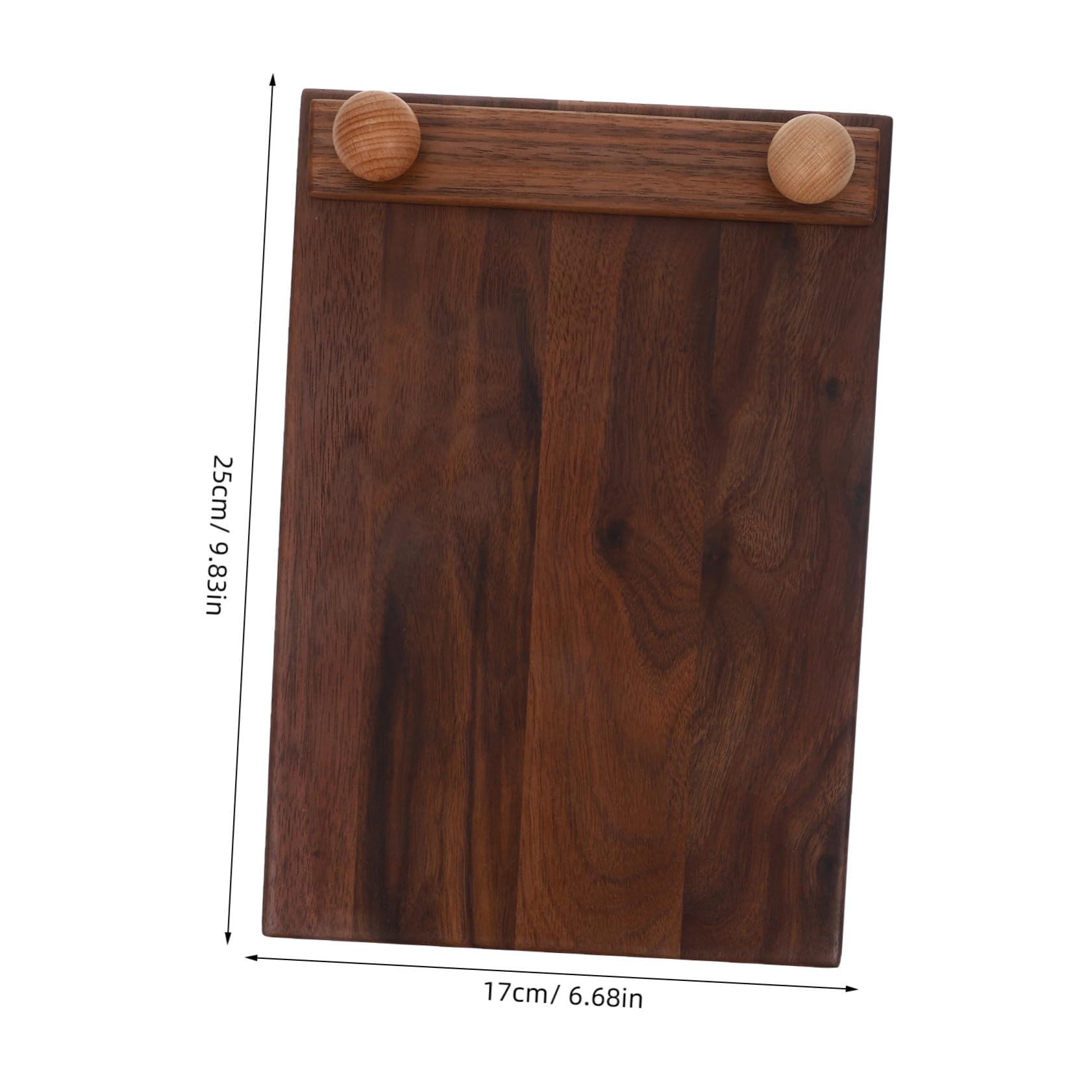Ciieeo Vertical Wooden Menu Display Board Portable Clipboard for Restaurants Cafes Effortless Menu Changes Space Saving Design