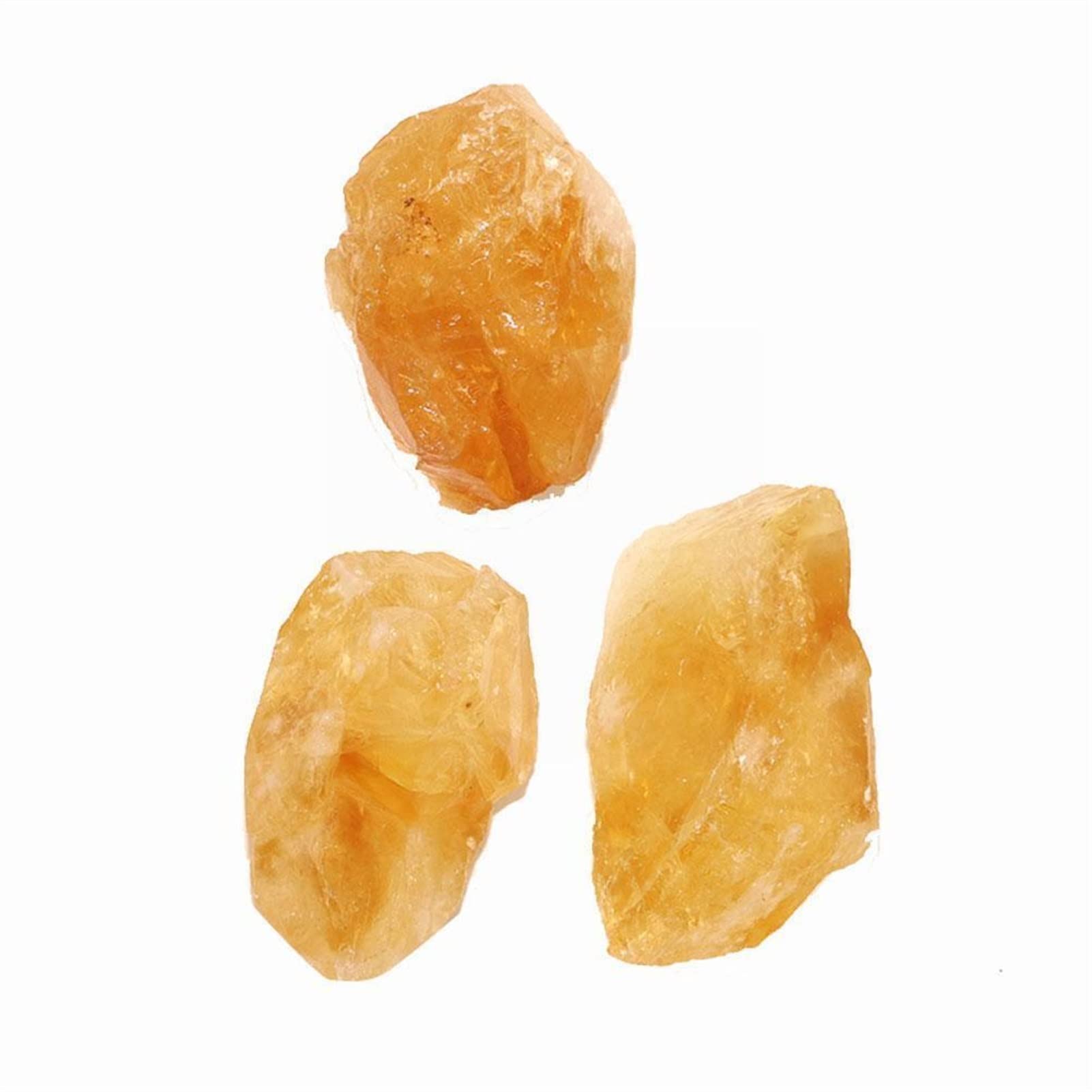 Amazon.co.jp: 自然の透明な黄色い方解石の水晶圧延の石の鉱物の粗標本