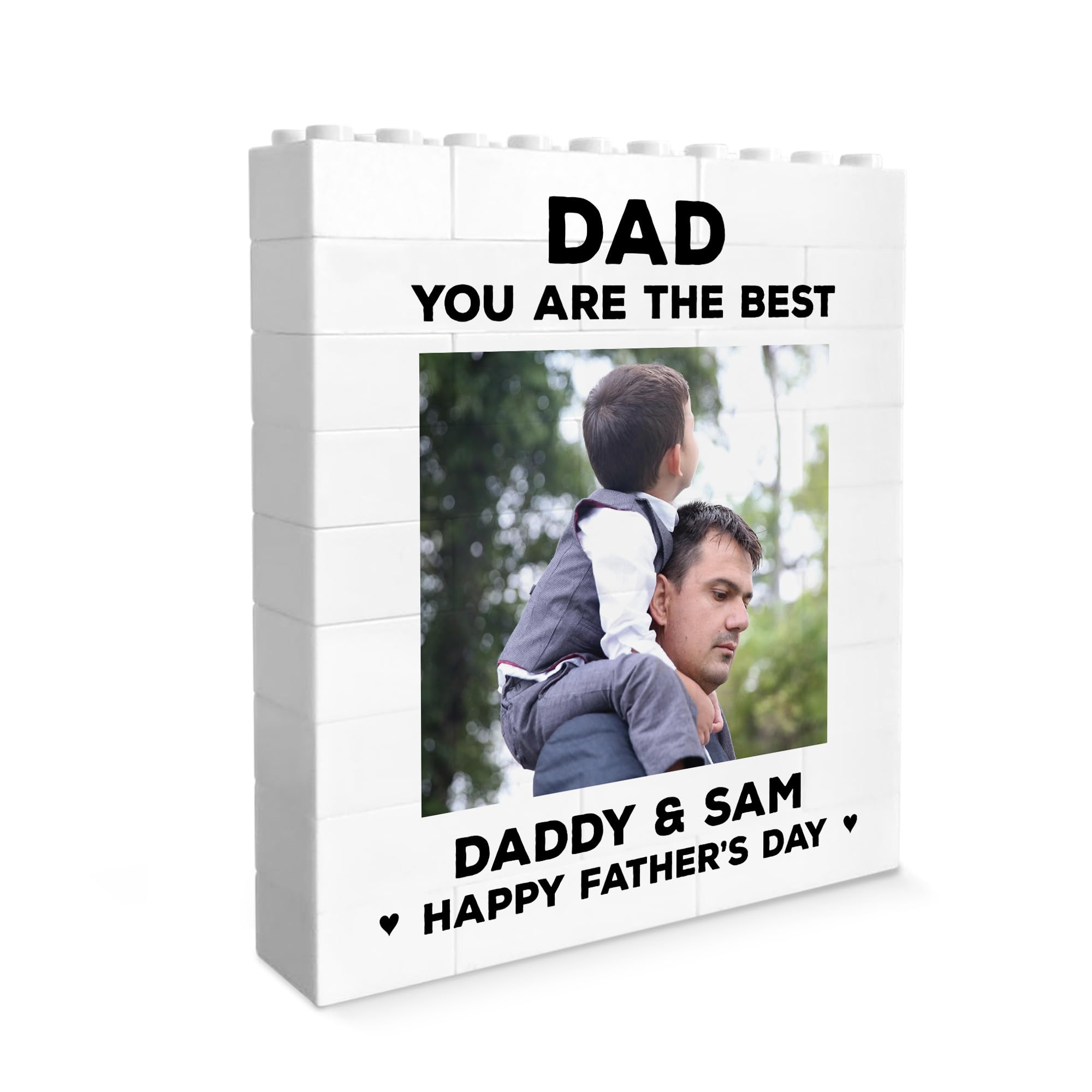 Red Ocean Personalised Daddy Gift, Best Dad Gift, Brick Photo Block, for Dad, Building Block, Puzzle, For Him, Daddy, Fathers Day, From Daughter Son