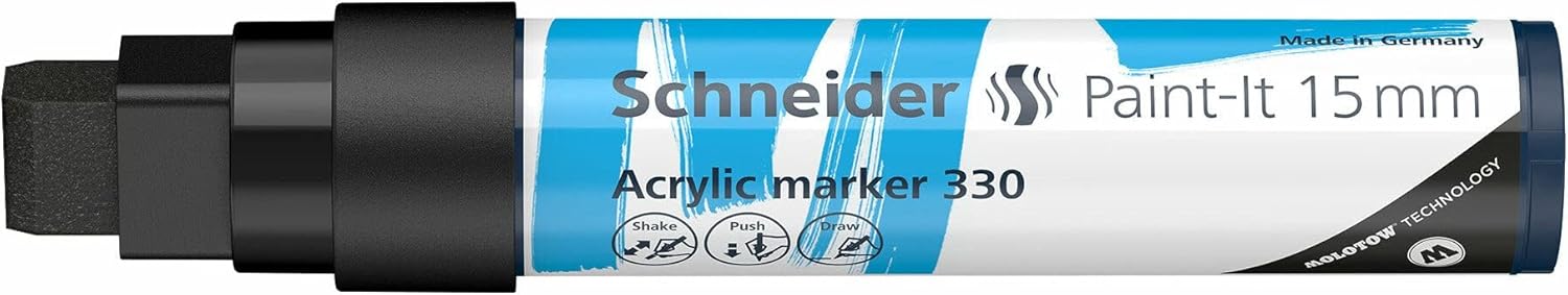 Paint-It 330 15 mm black Line width 15 mm Acrylic markers