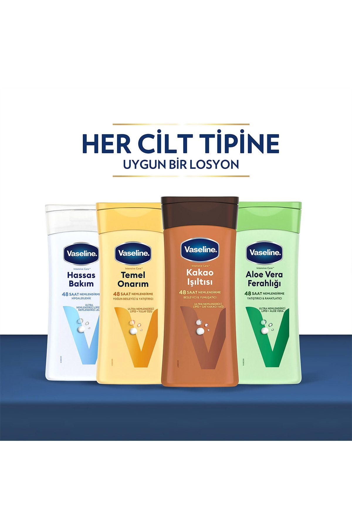 Vaseline Intensive Care Kakao Işıltısı Vücut Losyonu, 200 ml