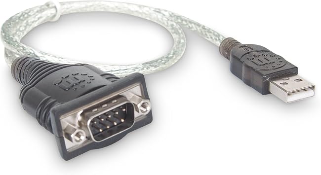 Manhattan USB to Serial Converter Connects One Serial Device to A USB Port (205146)