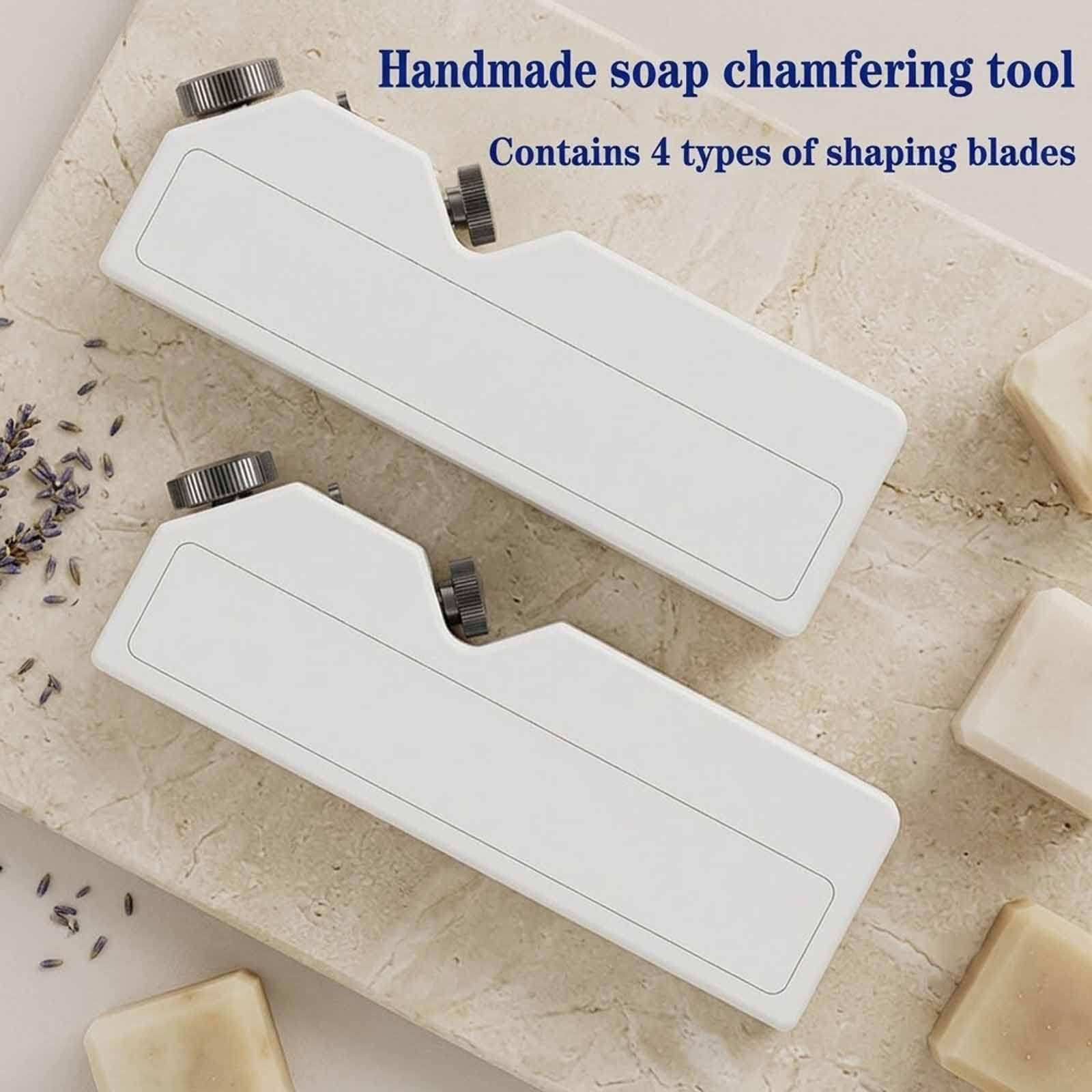 Kit Para Recortar Jabón Artesanal, Herramienta Para Biselar Bordes De Jabón Con 4 Cuchillas De Estilo, 45°, R Pequeña, R Grande, Biselado De Arco Interior, Extensión De Cuchilla Ajustable, Para