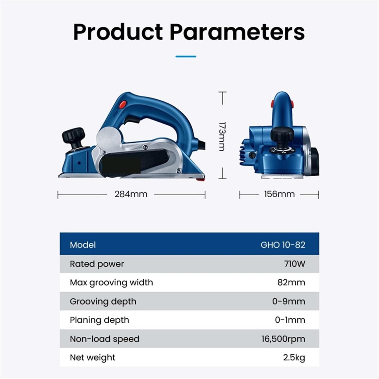 10-82 Heavy Duty 710W Electric Planer Router Trimmer Wood Cutting Machine Handheld Woodworking Power Tool