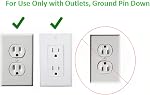 Sleek Socket Original: ANGLAIS & Conceleur de sortie ultra-mince breveté avec kit de vissage du cordon, cordon d'extension avec 6 Outlets Protecteur de Surge, Idéal pour le Home Office et le Home Theater