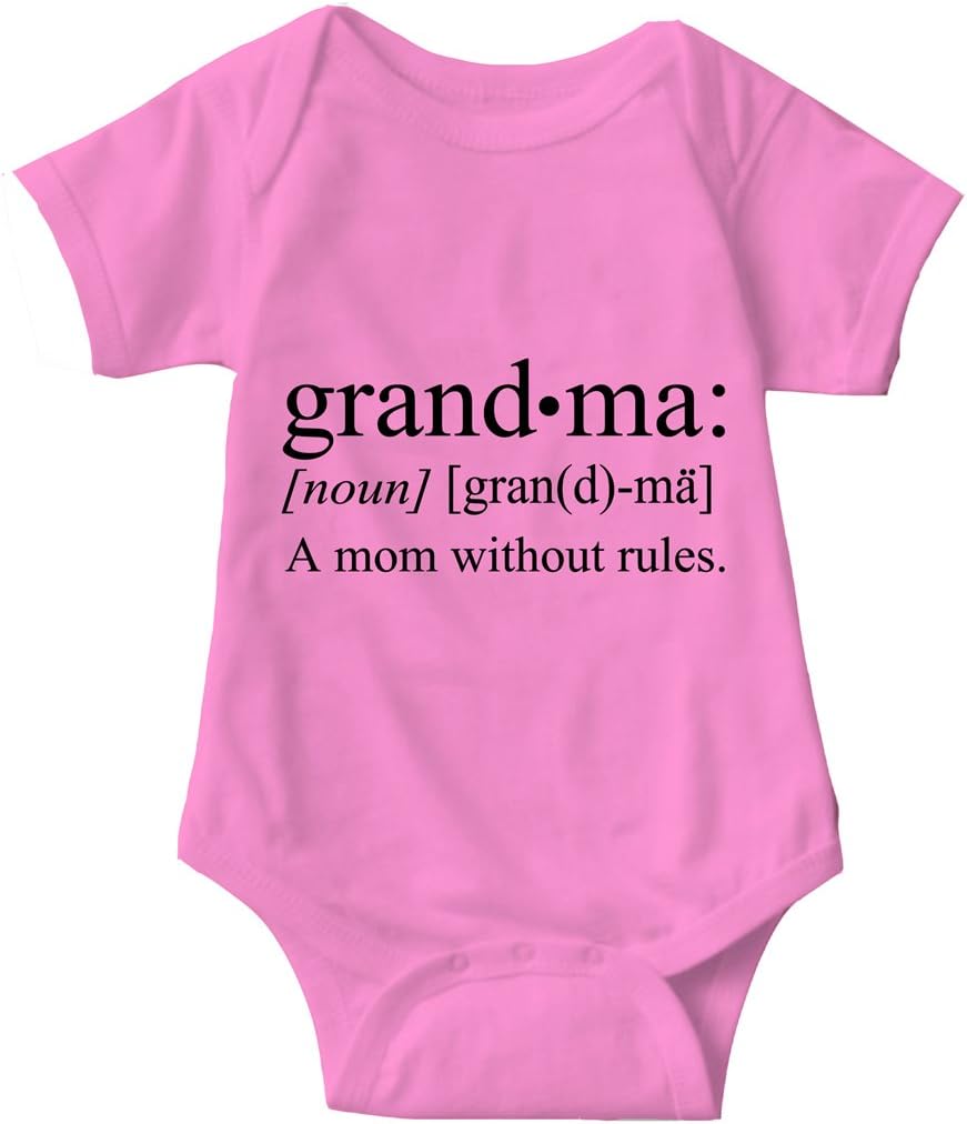 Sarcastic ME Grandma A Mom Without Rules Unisex Infant Onesie Funny Hilarious Baby Gift