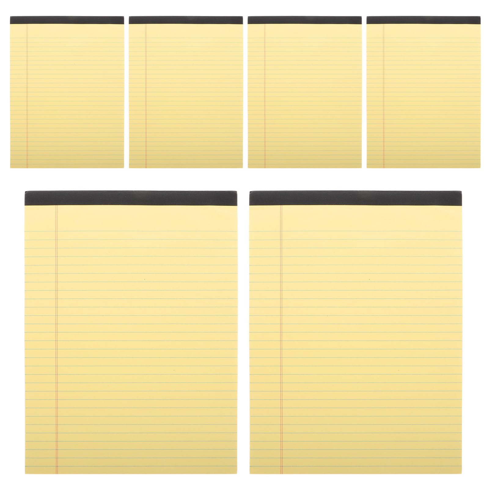 Blocco Note in Polpa Giallo A4 6 con Design a Sezioni e Pagine per Ordinati in Ufficio
