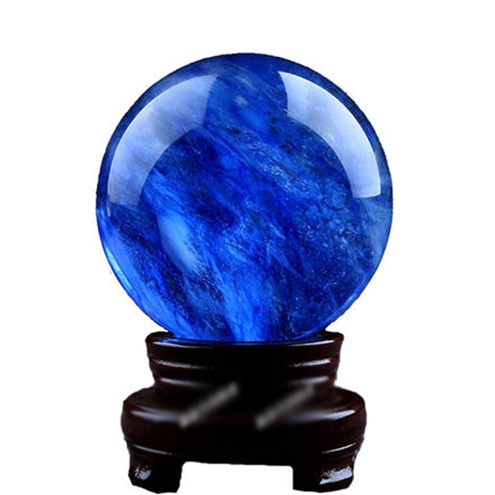 bola de cristal (en la magia occidental) CRISTAL BALL FENG SHUI Adornos con soporte for la adivinación de la bola de cristal Meditación Decoración del hogar de la fortuna bola de cristal(B16cm/6.29in)