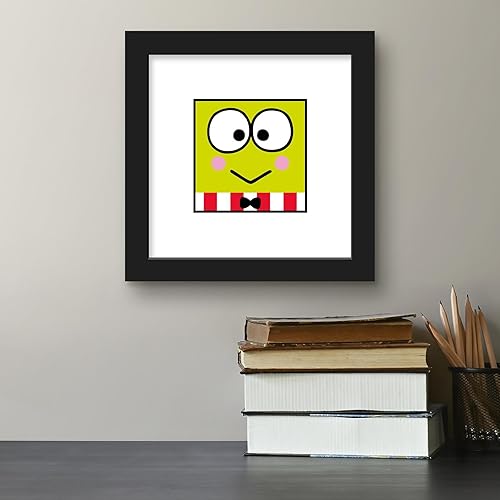 Miniatura 8 de Trends International Gallery Pops Sanrio Keroppi - Póster de pared en lienzo de cara feliz de Keroppi, 12.00 x 12.00 pulgadas, lienzo estirado