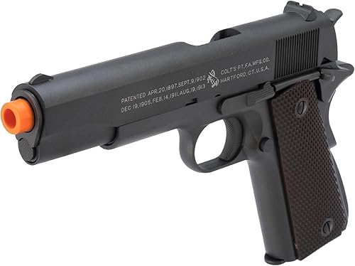 Evike Airsoft - Colt 100 aniversario con licencia de metal Airsoft M1911 A1 Airsoft CO2 GBB por KWC (Versión 350 FPS Versión)