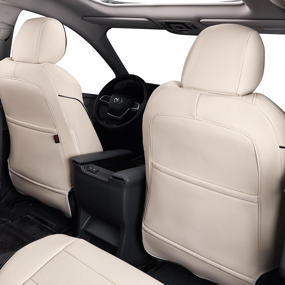 FH Group Fundas De Asiento De Neopreno De Ajuste Personalizado Para Toyota Sienna 2011-2020 Con