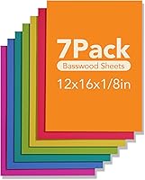 Vista 15 de ROBOTIME Paquete de 7 hojas de madera contrachapada de color de doble cara de 1/8" - 12 x 12 x 1/8 pulgadas - Hojas de madera para manualidades