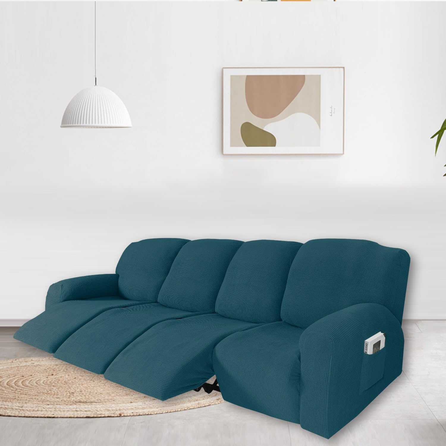 Recliner Sofa Covers 1/2/3/4 Seat Stretch Reclining Covers, Couch Slipcovers for 4/6/8/10-Pieces Reclining Sofa Slipcovers Furniture Protector Thick Soft Washable