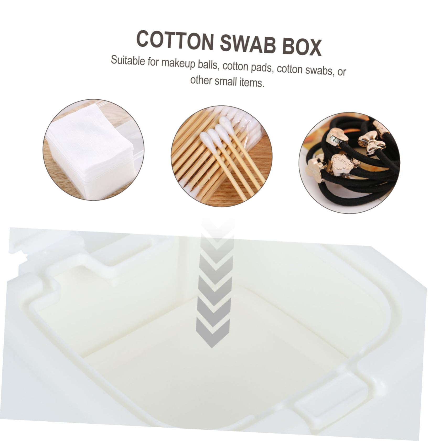 Cabilock 6stücke Praktische Pp Baumwollstäbchen Aufbewahrungsbox Mit Deckel Staubdichter Behälter Für Wattepads Und Kleine Gegenstände Für Badezimmer Kosmetikorganisation