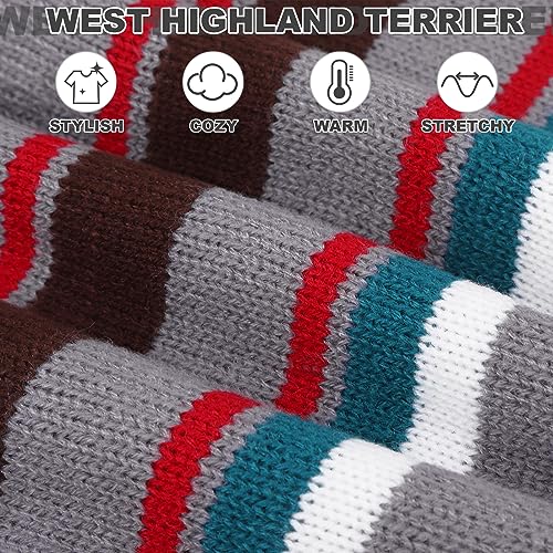 Image of PAWCHIE Dog Sweater for Medium to Large Dogs, Warm Turtleneck Thick Coat with Leash Hole, Stretchy Knitted Outfit for Small to Large Doggy Puppy Cat, Grey M