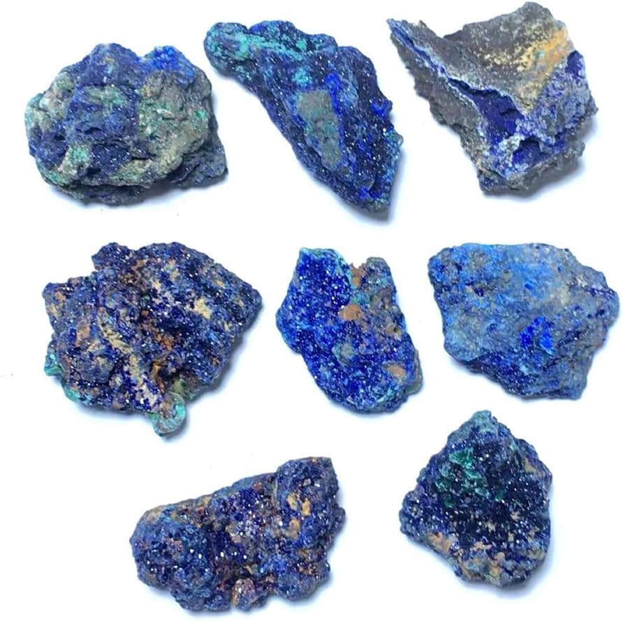 Raw Azurite Stone,Blue Crystals and Gemstone, Quartz Raw Stone, Crystal for Home Office Decor Gift