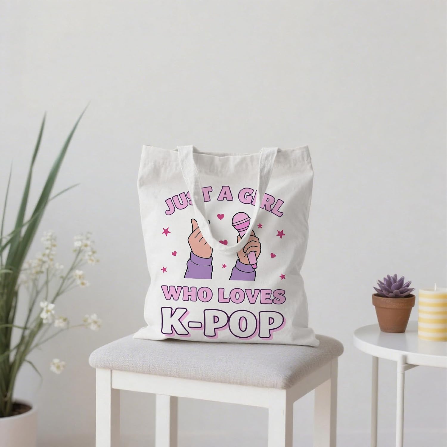TI-EDC KPOP Birthday Tote Bag for Girls Women, K Pop Gifts for Teen Girl WomenKorean Drama Canvas Tote Bag Gift for K-Pop Lover, Kpop Merch,K Drama Gifts for Women, Korean Stuff - Image 3