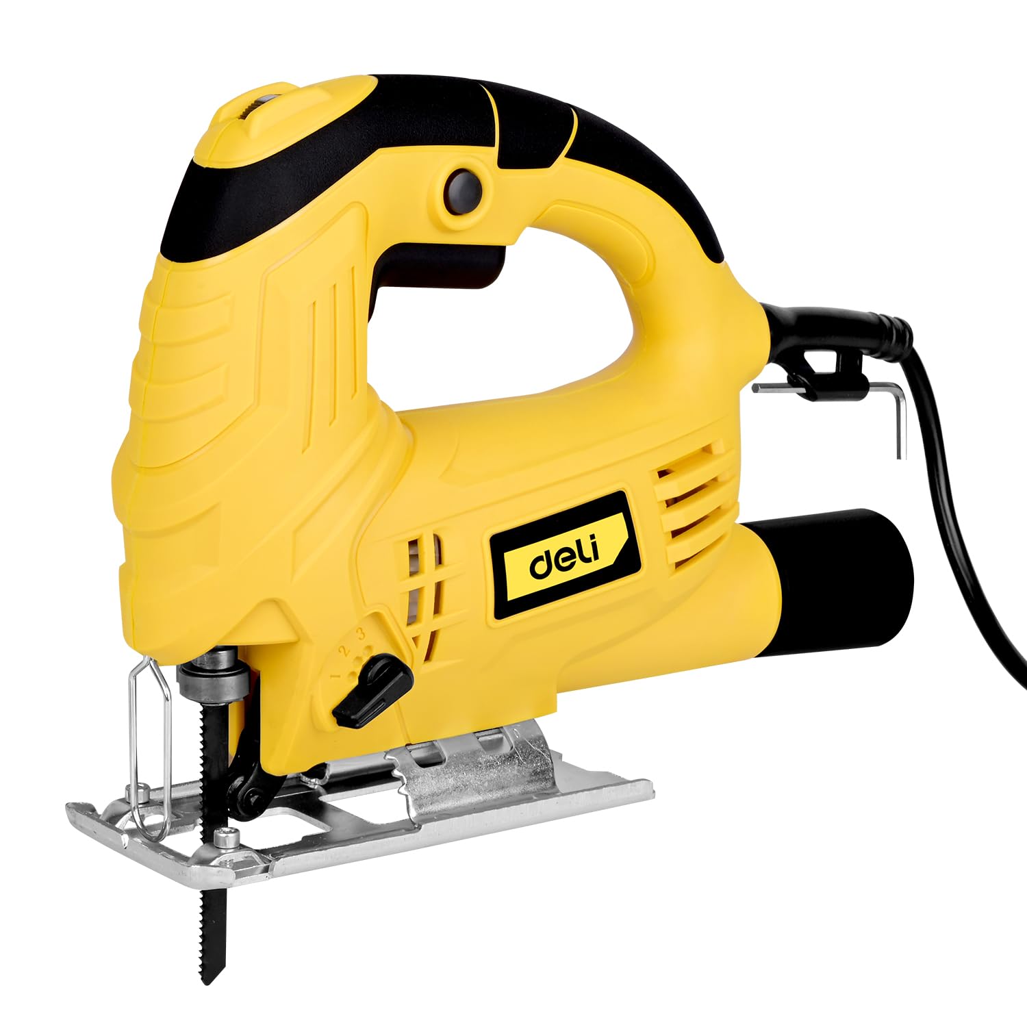 Deli DC576 600W Jigsaw 220-240V 1000-3000 RPM 80mm Corded Variable Speed Electric Jigsaw with 3 Blades 1 Key Adjustable Cutting Angle & Stroke Rate for Professional Use (B0DBZS9PQN) Amazon Price History, Amazon Price Tracker