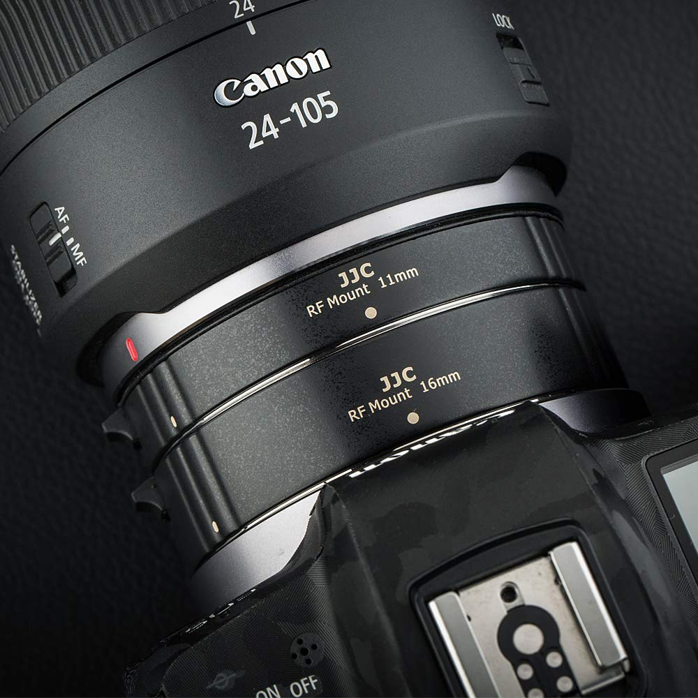 Jjc Af Metal Auto Focus Extension Tube Per Canon Rf Mount Eos R5 R6 R Rp Camera - Dettaglio