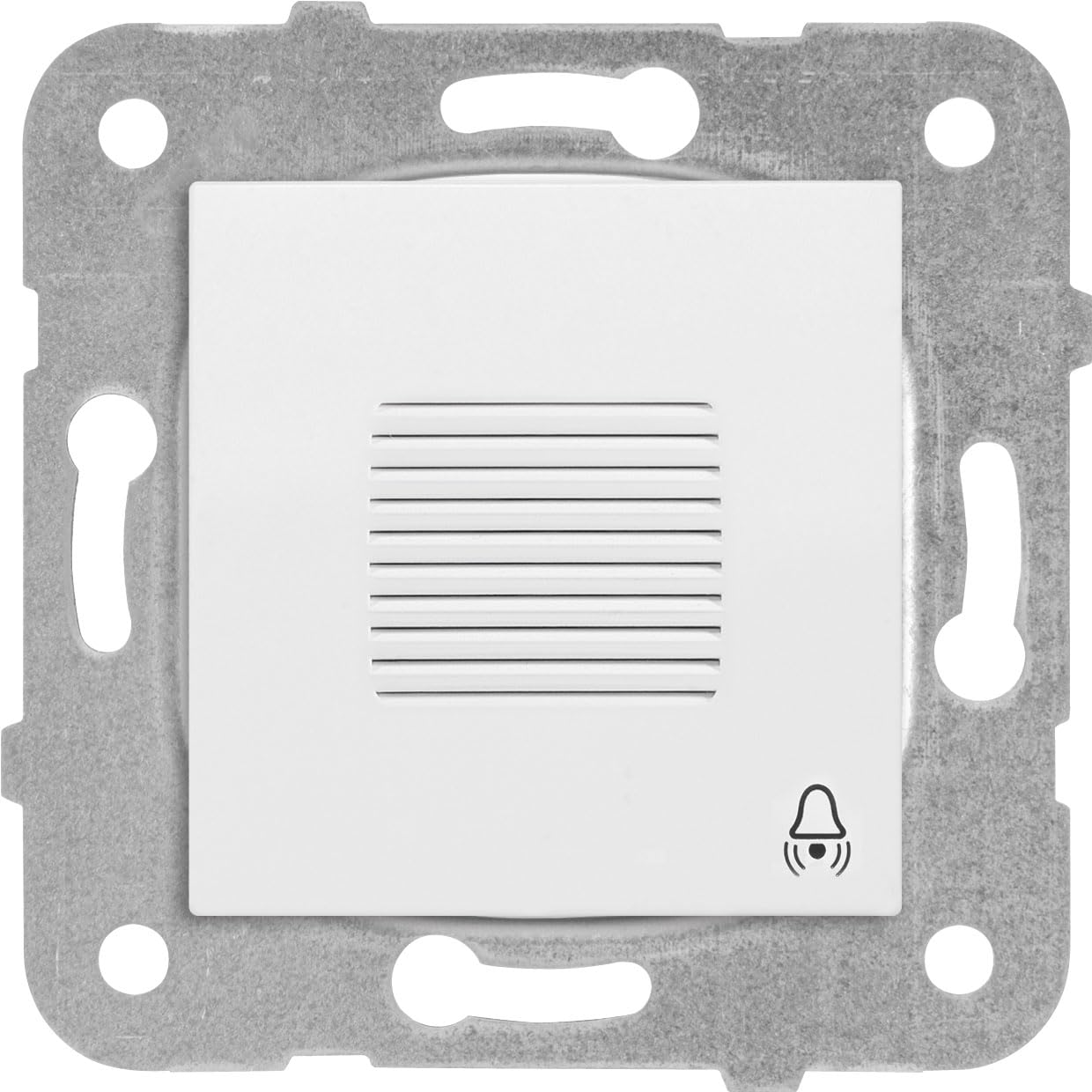 Viko Karre/Meridian Beyaz Zil BUZZER Mekanizma ve Düğme/Kapak