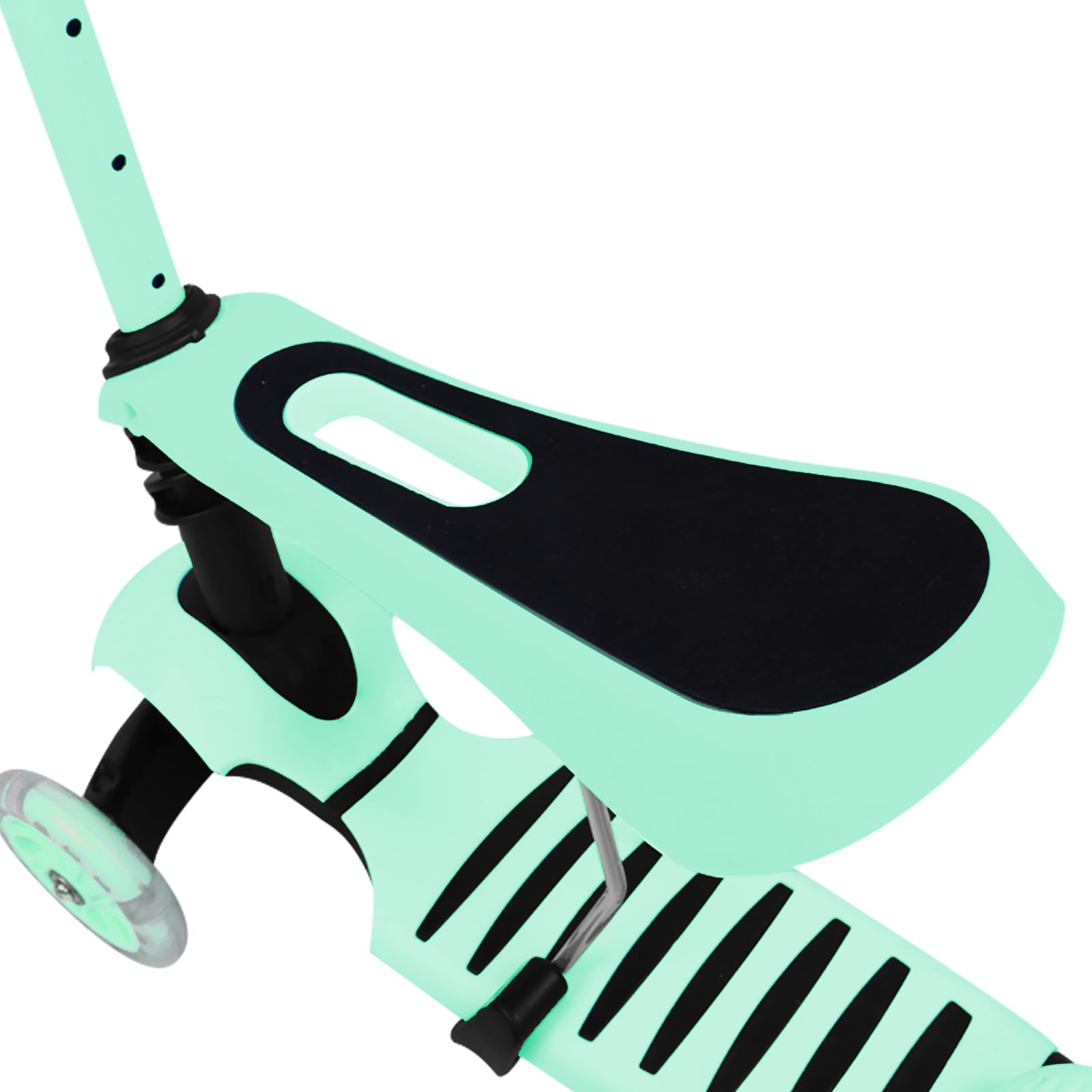 Trotinette Enfant 2-8 Ans 3 en 1 avec siège Amovible Trotteur évolutive Roues Lumineuses sans Pile Pliable