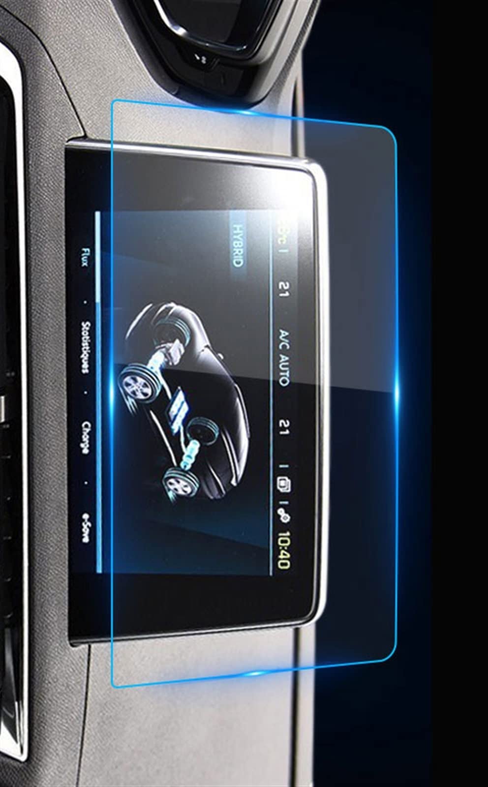 Film protection voiture GPS navigation verre trempé Peugeot 3008 2017-2019