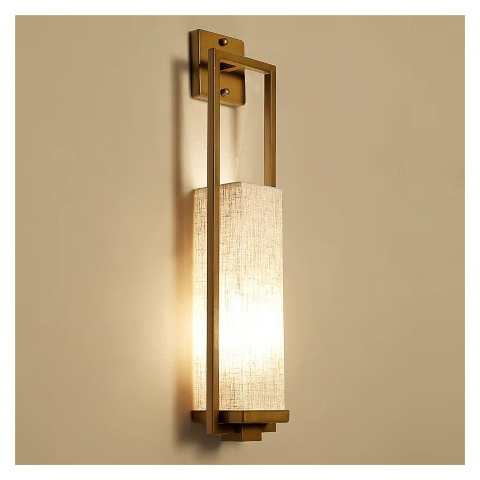 MESOVFCA Chinese Style Wall Lamp Bedside Lamp Living Room Bedroom Corridor Hotel Wall Stair Lamp E27 Cloth Light,Contemporary