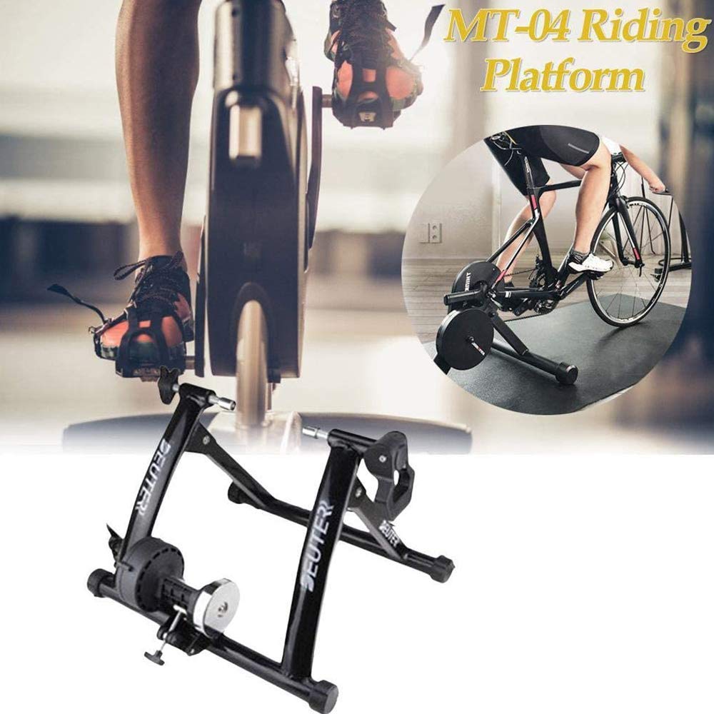 Bicicleta Plataforma para Montar en Interiores, Marco de Fitness, Ejercicio, Entrenamiento físico, Soporte para Ejercicio estacionario en Interiores, Marco de Acero, Fitness Ajustable, Use s