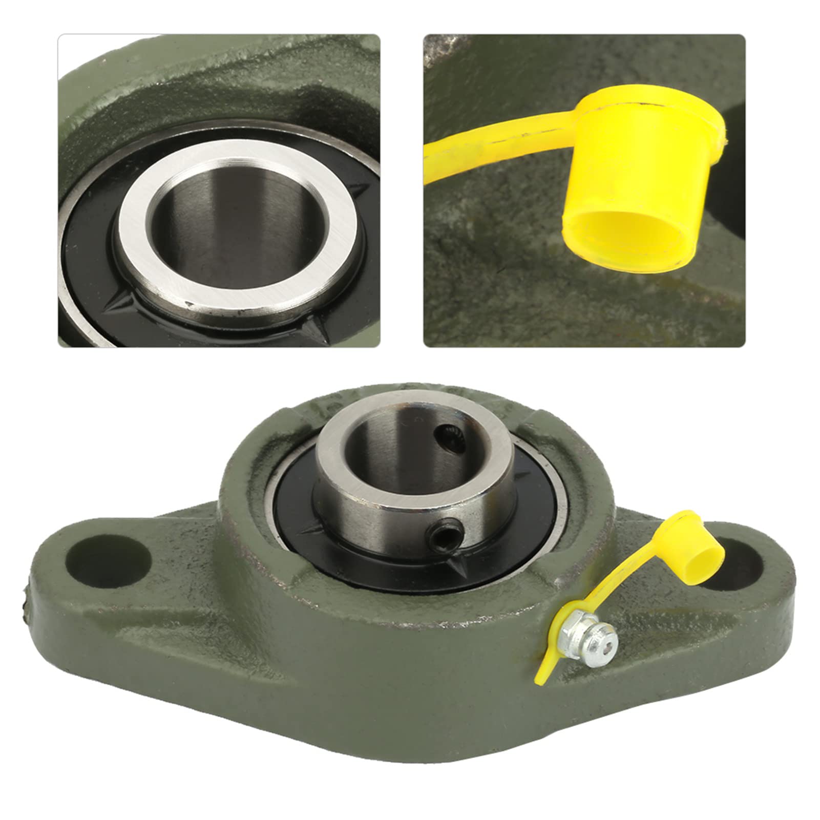 Thickened Mounted Predrilled Fixing Seat UCFL204 Bearing Pillow Block Easy to Install for Conveyors